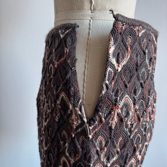 MISSONI Multicolor Paisley Pattern Crochet Mini Skirt - Picture 5 of 9